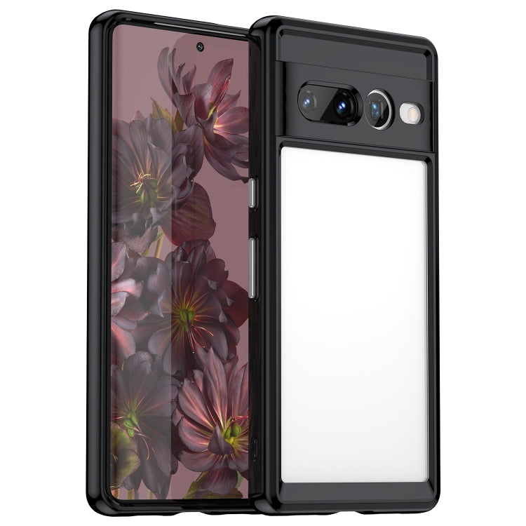 Custodia per telefono in acrilico TPU serie colorata per Google Pixel 7 5G e