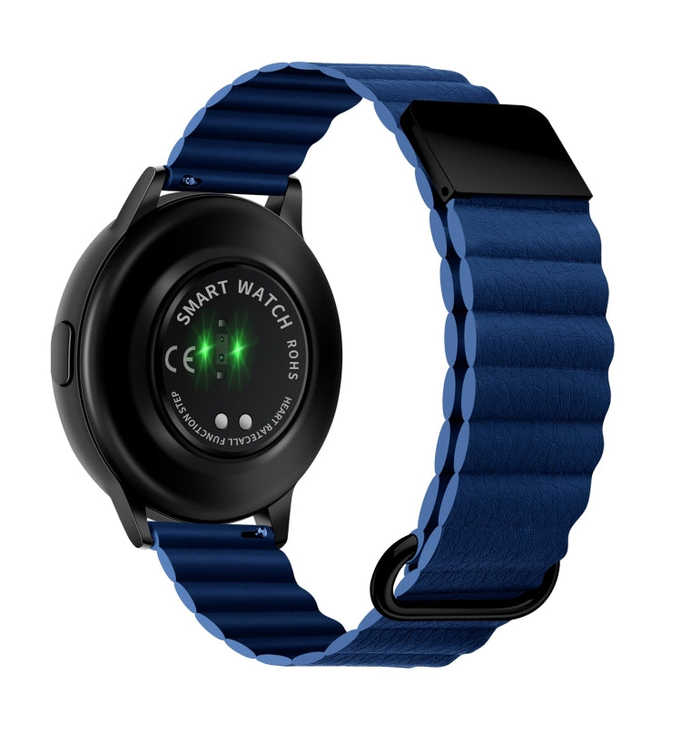 Cinturino in pelle con fibbia magnetica 22mm per Galaxy Watch