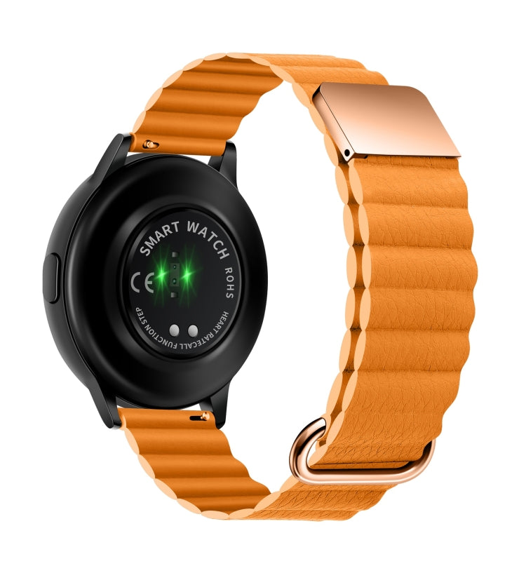 Cinturino in pelle con fibbia magnetica 22mm per Galaxy Watch