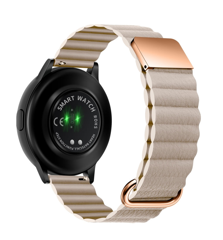 Cinturino in pelle con fibbia magnetica 22mm per Galaxy Watch