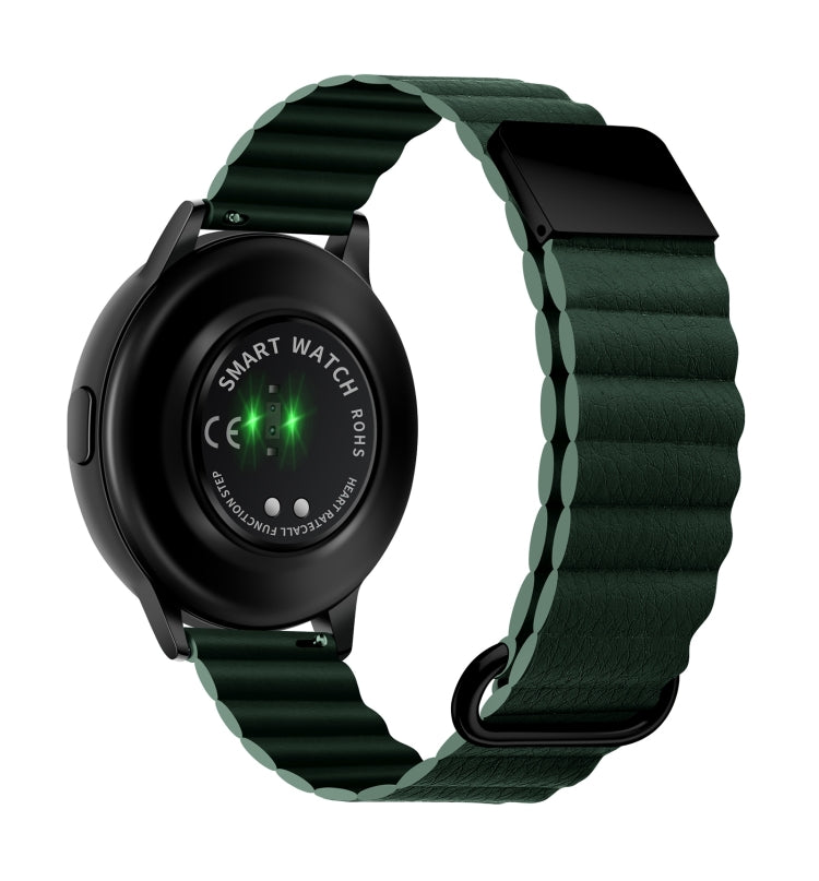 Cinturino in pelle con fibbia magnetica 22mm per Galaxy Watch
