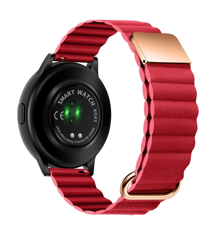 Cinturino in pelle con fibbia magnetica 22mm per Galaxy Watch
