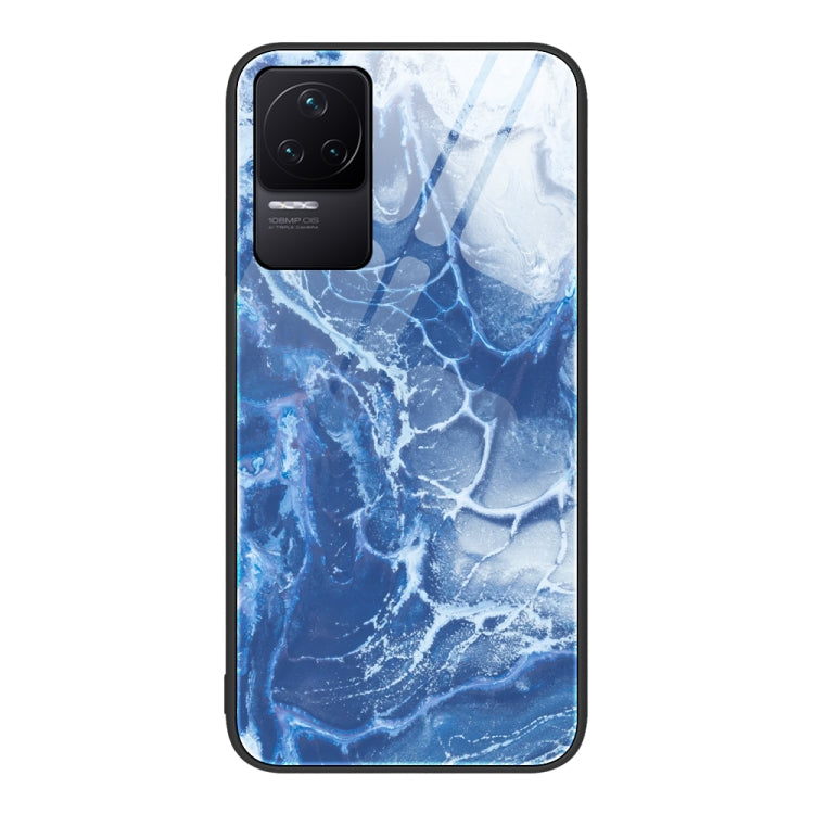 Custodia protettiva in vetro con motivo marmo per Xiaomi Redmi K50 Pro, K50 e