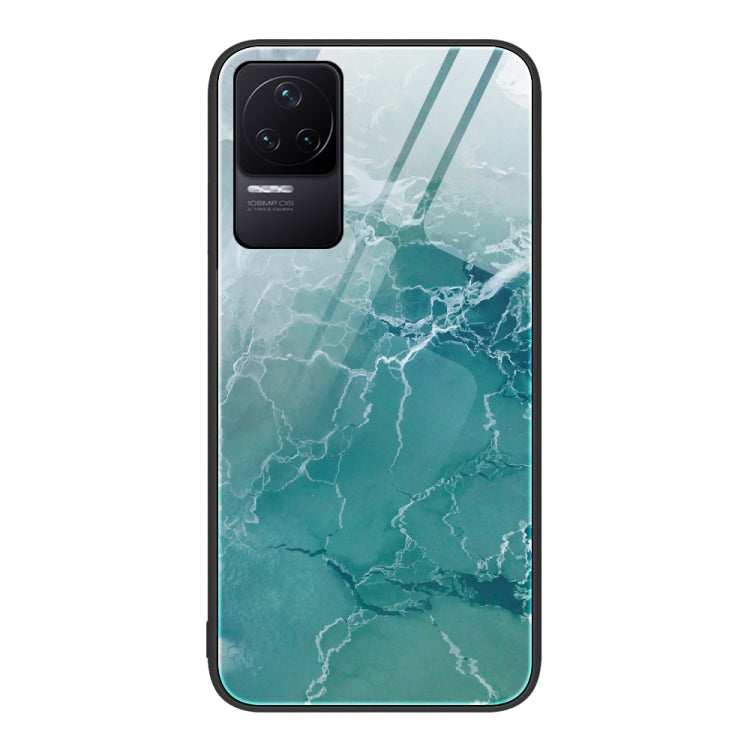 Custodia protettiva in vetro con motivo marmo per Xiaomi Redmi K50 Pro, K50 e