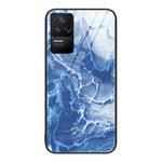 Custodia protettiva in vetro con motivo marmo per Xiaomi Redmi K50 Pro, K50 e