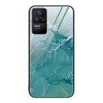 Custodia protettiva in vetro con motivo marmo per Xiaomi Redmi K50 Pro, K50 e