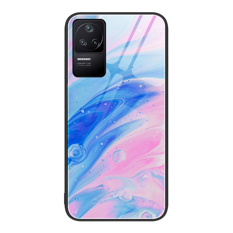 Custodia protettiva in vetro con motivo marmo per Xiaomi Redmi K50 Pro, K50 e