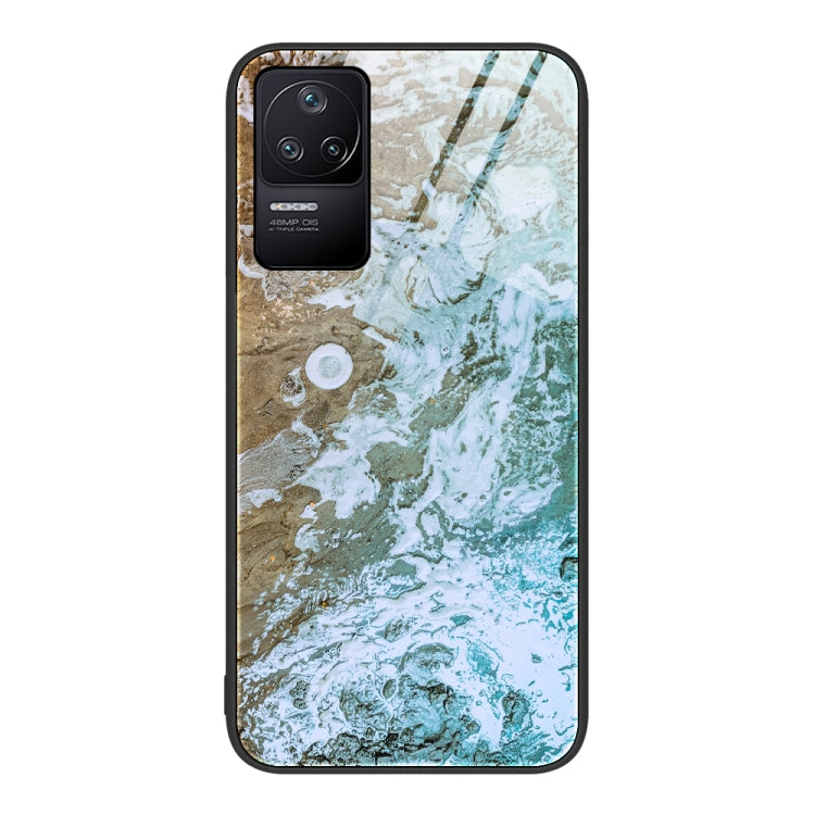 Custodia protettiva in vetro con motivo marmo per Xiaomi Redmi K50 Pro, K50 e