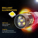 Fendinebbia LED auto 12V 7W 3 paia 7443 9005 9006