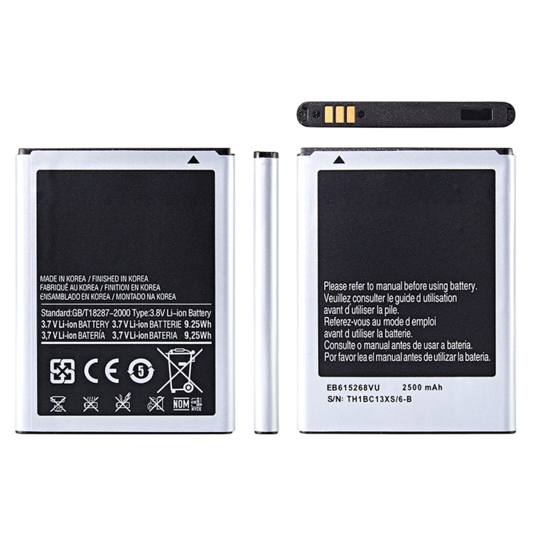Batteria sostitutiva EB615268VU 2500mAh per Samsung Galaxy Note I