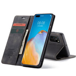 Custodia multifunzionale in pelle con flip per Huawei P40, Huawei P40 Pro e