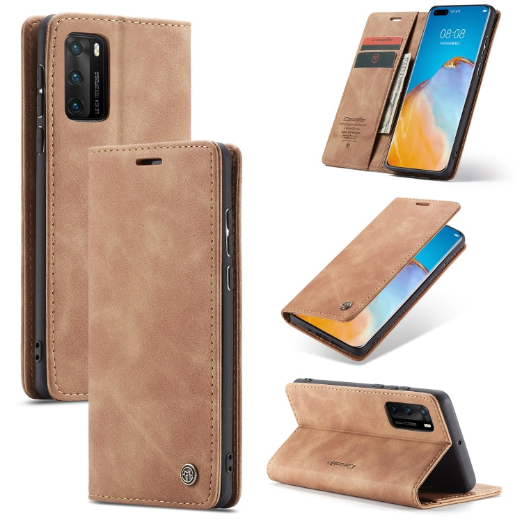 Custodia multifunzionale in pelle con flip per Huawei P40, Huawei P40 Pro e