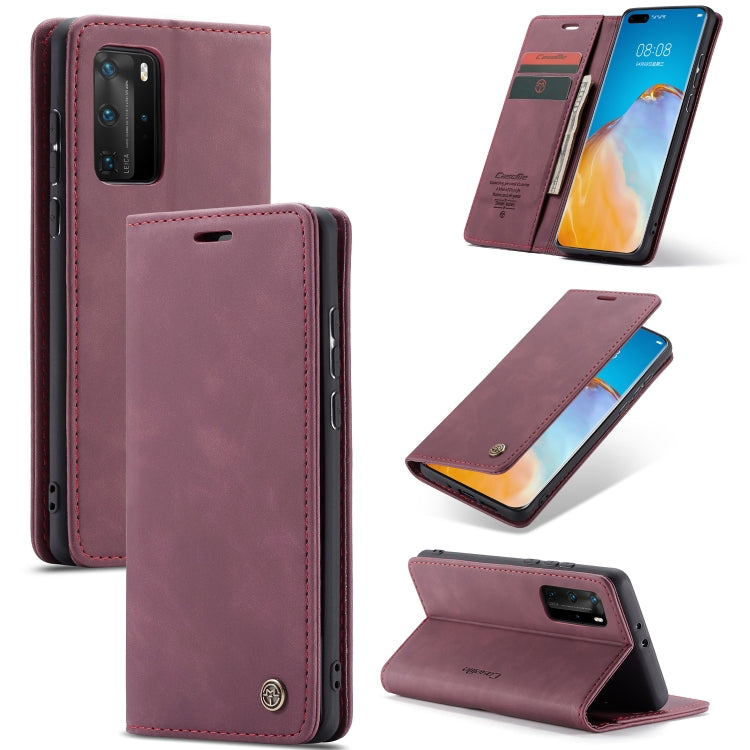 Custodia multifunzionale in pelle con flip per Huawei P40, Huawei P40 Pro e