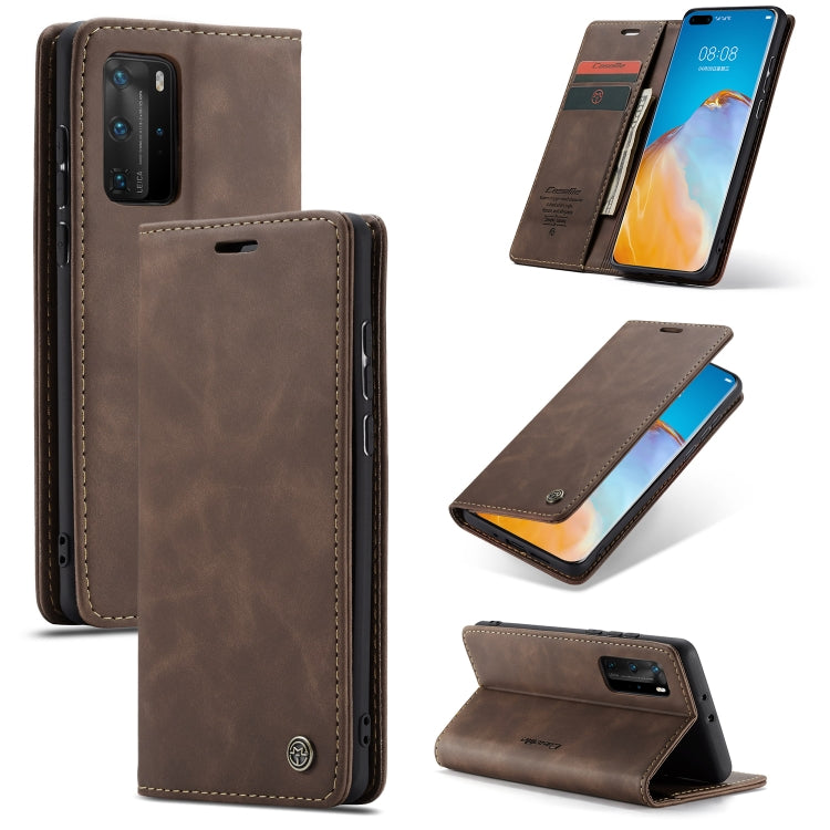 Custodia multifunzionale in pelle con flip per Huawei P40, Huawei P40 Pro e