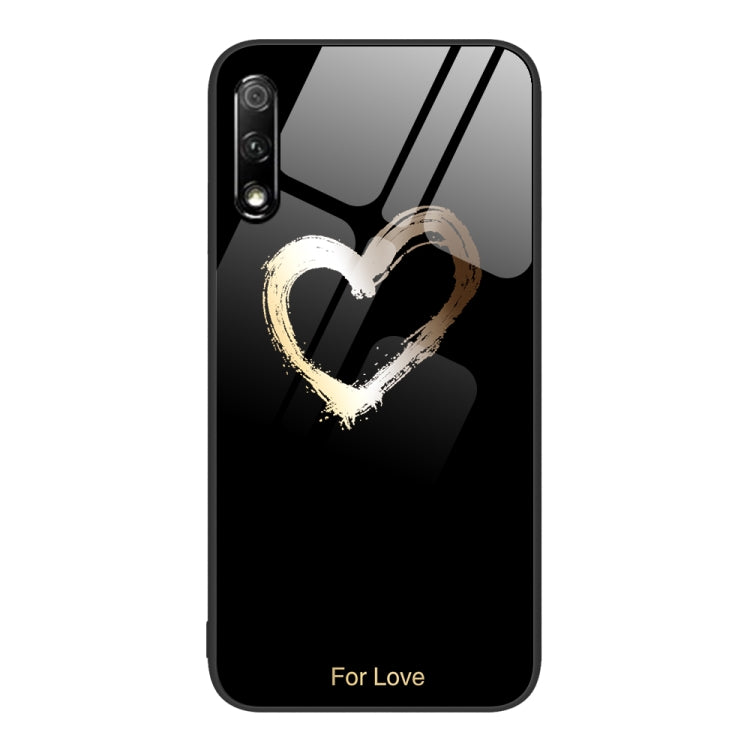 Custodia per telefono in vetro verniciato colorato per Honor 9X