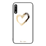 Custodia per telefono in vetro verniciato colorato per Honor 9X