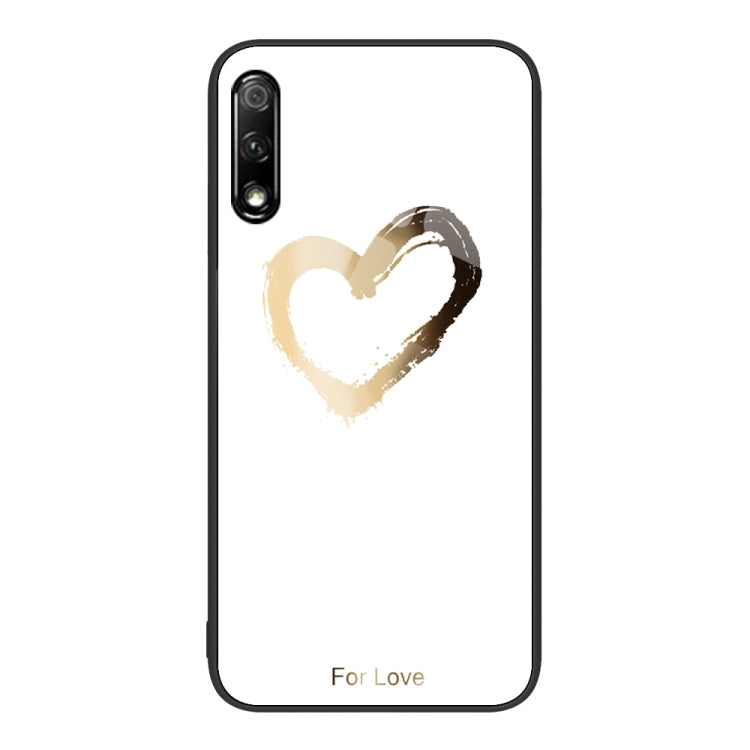 Custodia per telefono in vetro verniciato colorato per Honor 9X