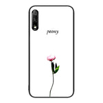 Custodia per telefono in vetro verniciato colorato per Honor 9X
