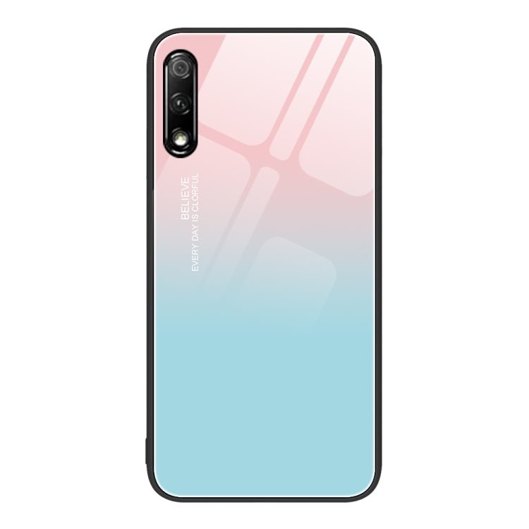Custodia per telefono in vetro verniciato colorato per Honor 9X