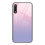 Custodia per telefono in vetro verniciato colorato per Honor 9X