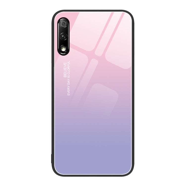 Custodia per telefono in vetro verniciato colorato per Honor 9X