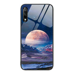 Custodia per telefono in vetro verniciato colorato per Honor 9X