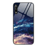 Custodia per telefono in vetro verniciato colorato per Honor 9X