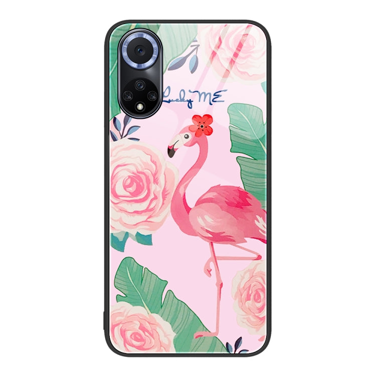 Custodia in vetro verniciato colorato per Huawei nova 9