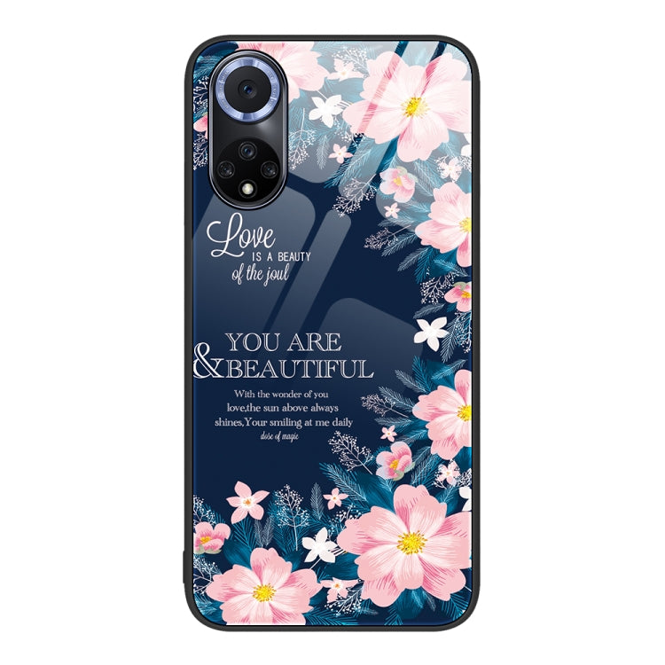 Custodia in vetro verniciato colorato per Huawei nova 9