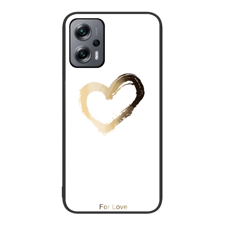 Custodia vetro verniciato colorato per Xiaomi Redmi Note 11T Pro