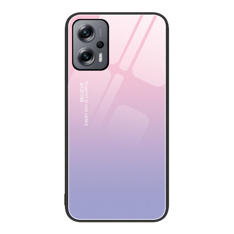 Custodia vetro verniciato colorato per Xiaomi Redmi Note 11T Pro