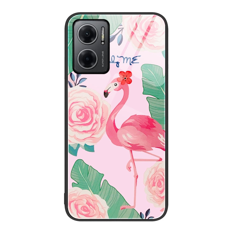 Custodia per telefono in vetro verniciato colorato per Xiaomi Redmi Note 11E