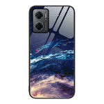 Custodia per telefono in vetro verniciato colorato per Xiaomi Redmi Note 11E
