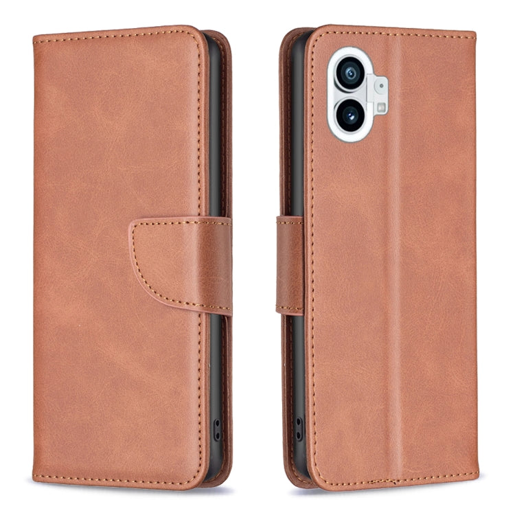 Custodia in pelle con trama di pelle di agnello per Motorola Moto G42 4G