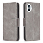 Custodia in pelle con trama di pelle di agnello per Motorola Moto G42 4G