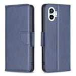 Custodia in pelle con trama di pelle di agnello per Motorola Moto G42 4G