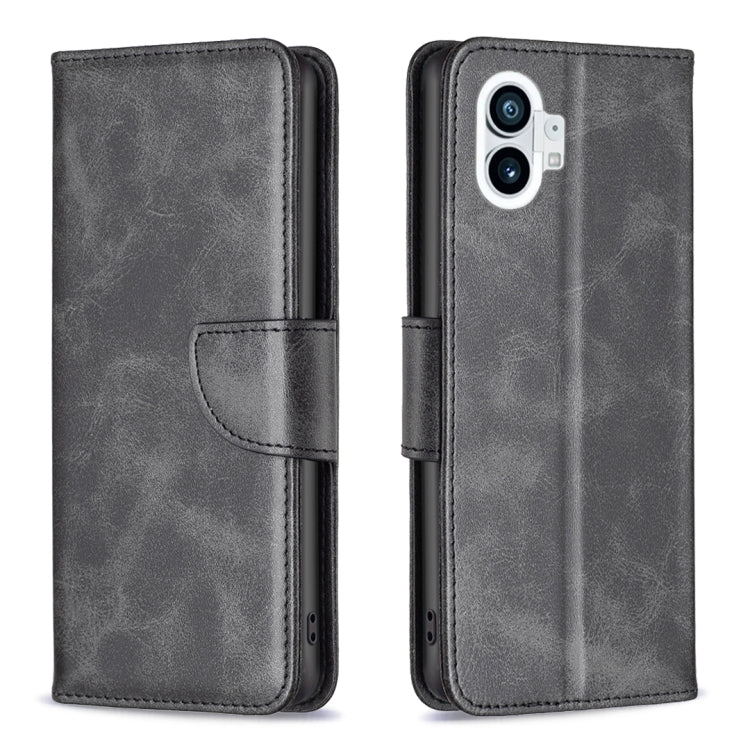 Custodia in pelle con trama di pelle di agnello per Motorola Moto G42 4G