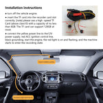 Videocamera auto HD WiFi 1080P con visione notturna