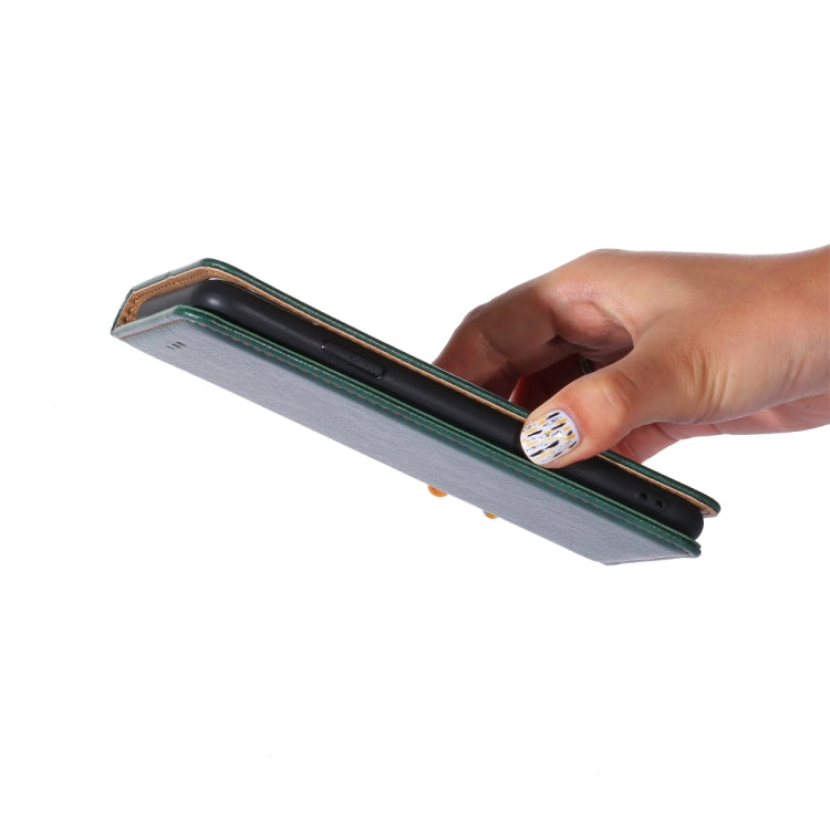 Custodia pelle magnetica tinta unita lucida per Honor X40i