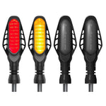 Fanale posteriore moto 16 LED con guscio affumicato