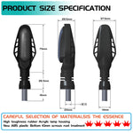 Fanale posteriore moto 16 LED con guscio affumicato