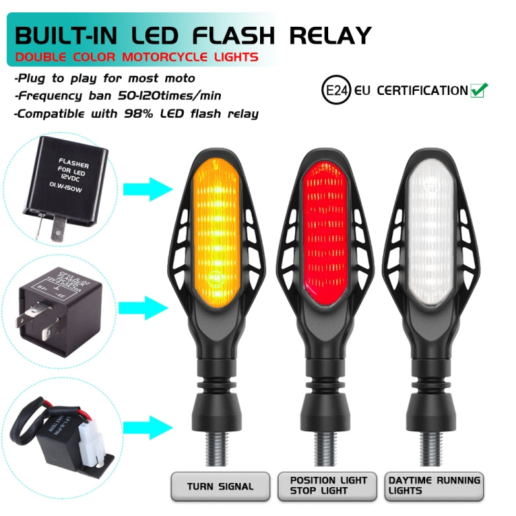 Fanale posteriore moto 16 LED con guscio affumicato
