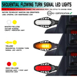 Fanale posteriore moto 16 LED con guscio affumicato