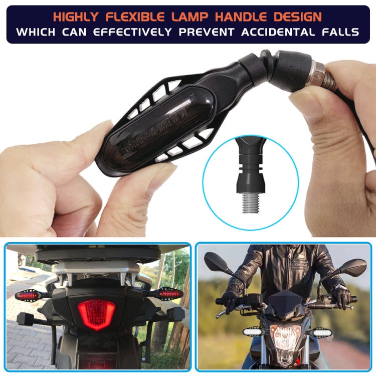 Fanale posteriore moto 16 LED con guscio affumicato
