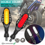 Fanale posteriore moto 16 LED con guscio affumicato