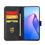Custodia in pelle flip con fibbia per modelli OPPO e Realme compatibili