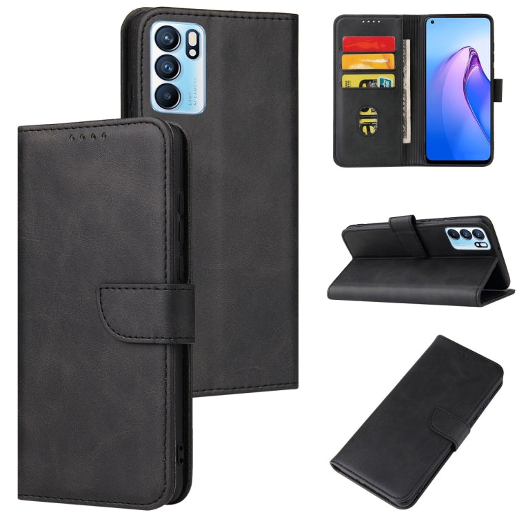 Custodia in pelle flip con fibbia per modelli OPPO e Realme compatibili