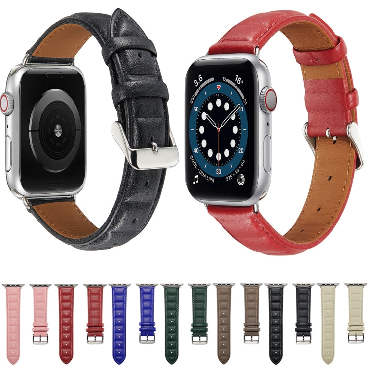 Cinturino in vera pelle per Apple Watch compatibili