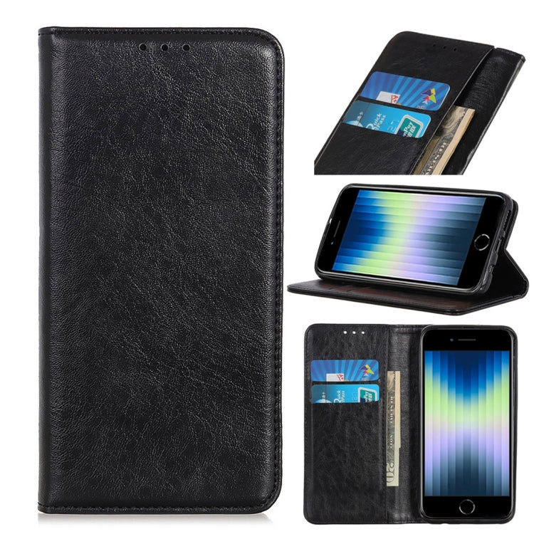 Custodia magnetica Crazy Horse per iPhone SE 2022 e 2020