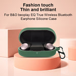 Custodia in silicone per auricolari B&O Beoplay con moschettone rossa